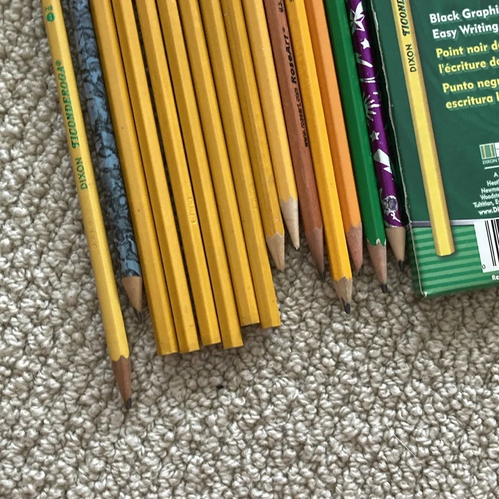 Ticonderoga Yellow Pencils - Pack of 12 Brand New Huge Bundle of #2 Pencils